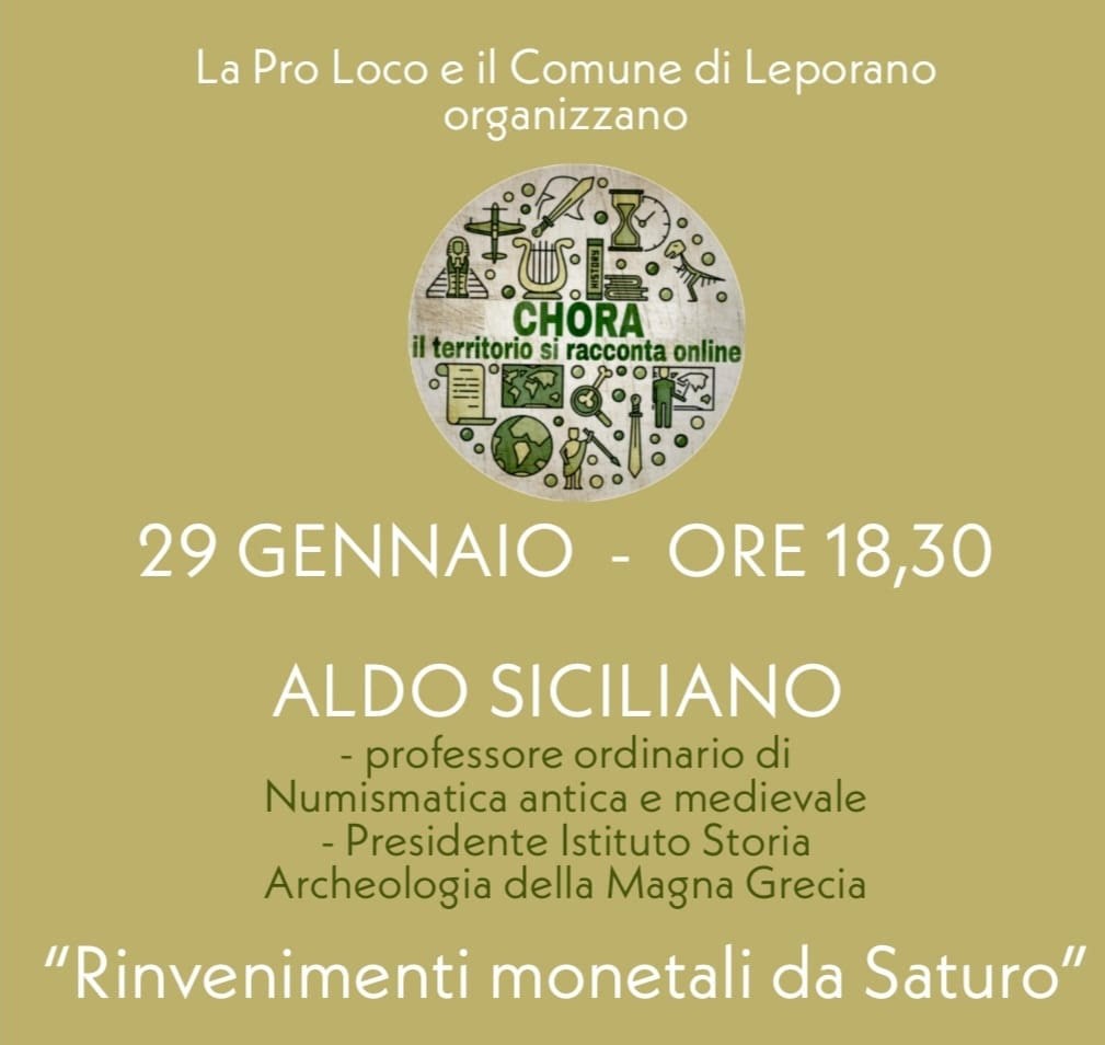 CHORA,il territorio si racconta online … IV Webinar