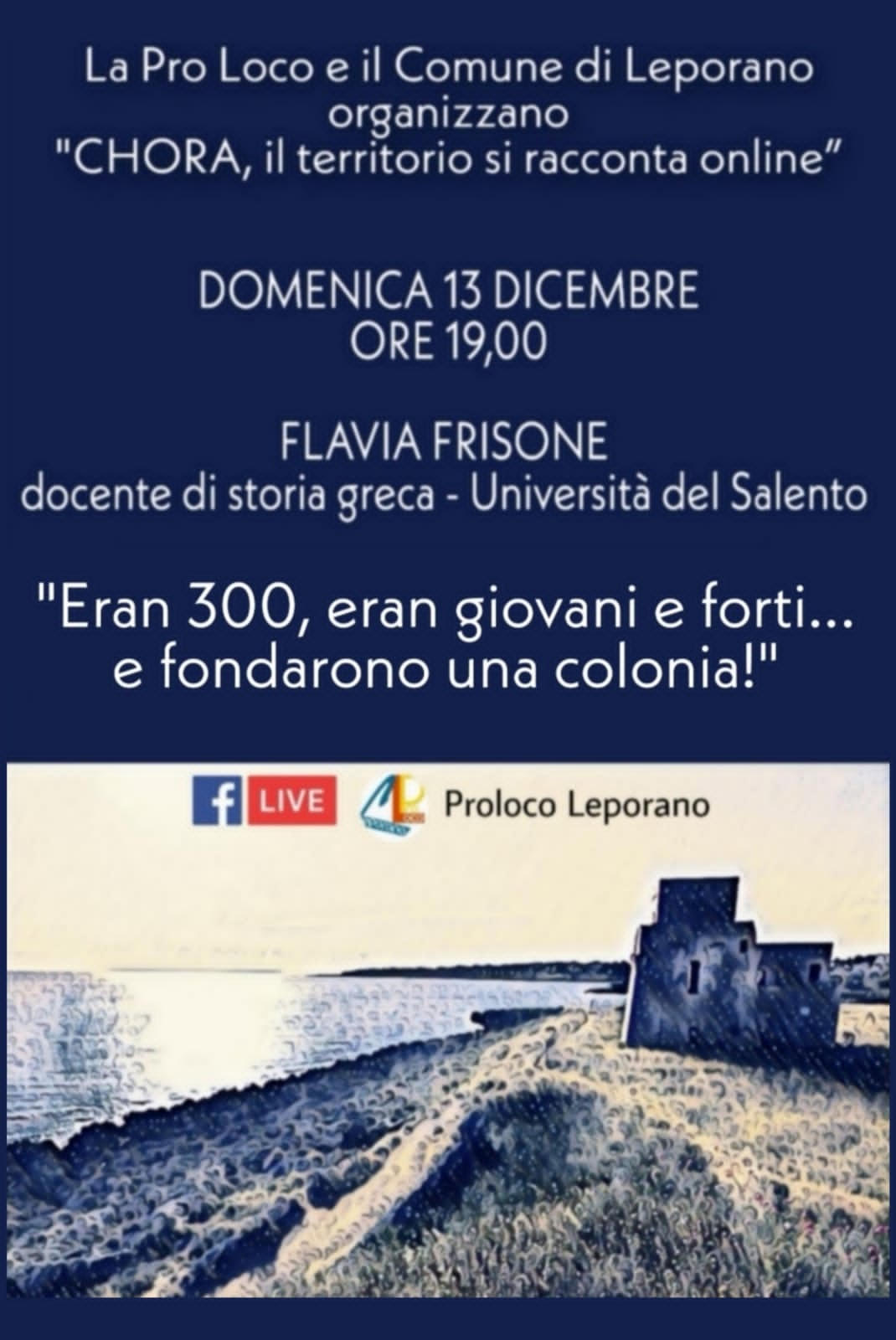 CHORA, Il territorio si racconta on line…II Webinar