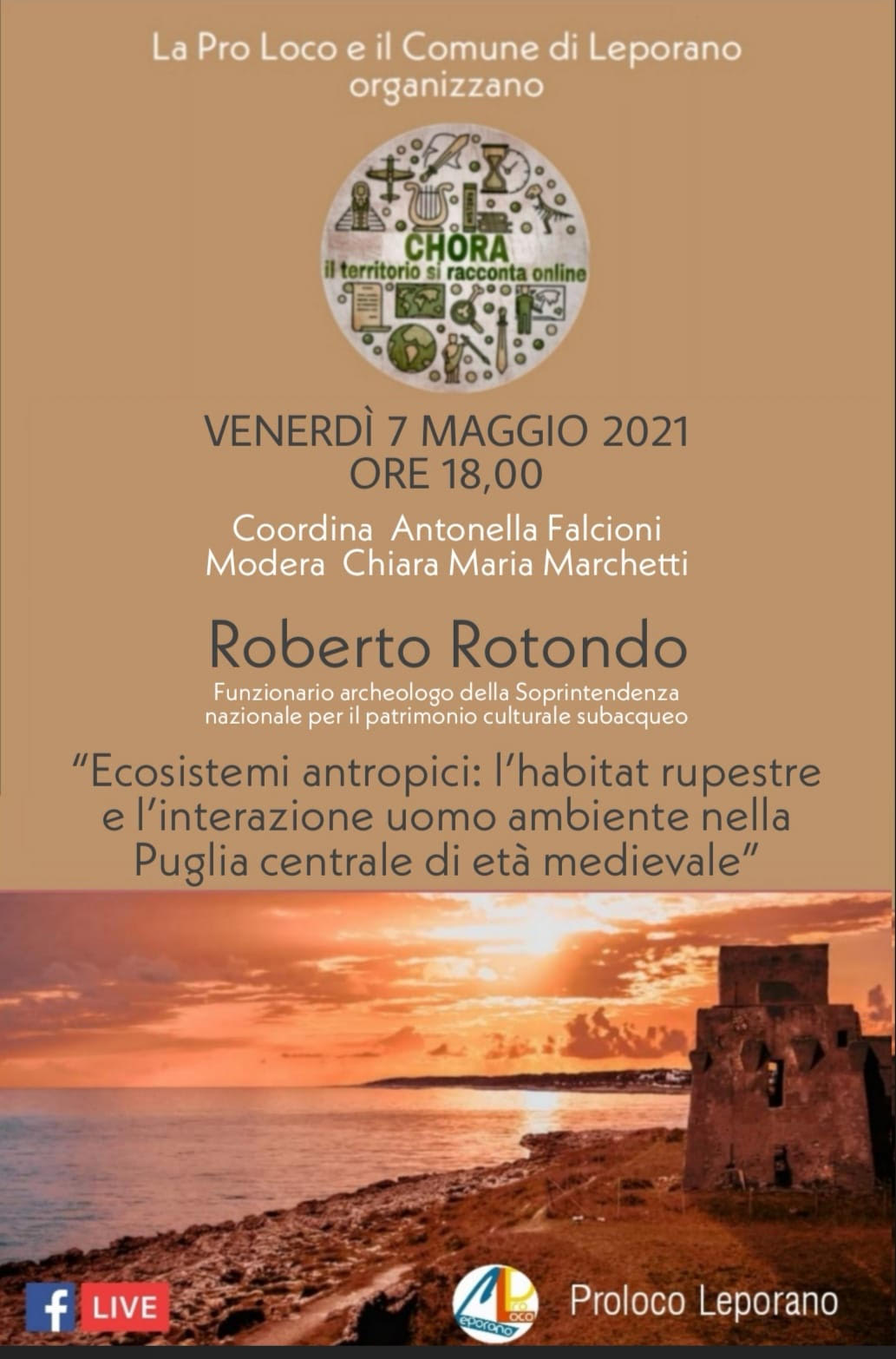 CHORA, il territorio si racconta online… X Webinar